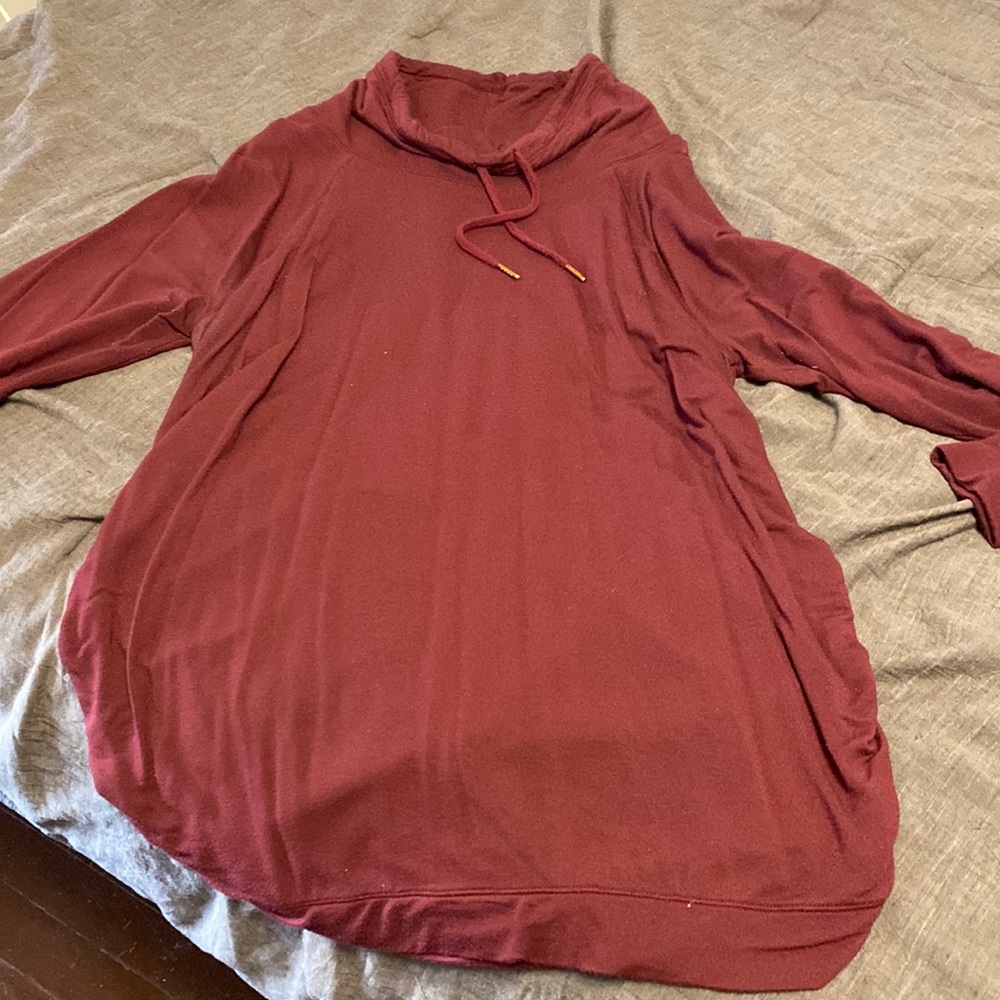 Cowl-neck Maternity Hoodie